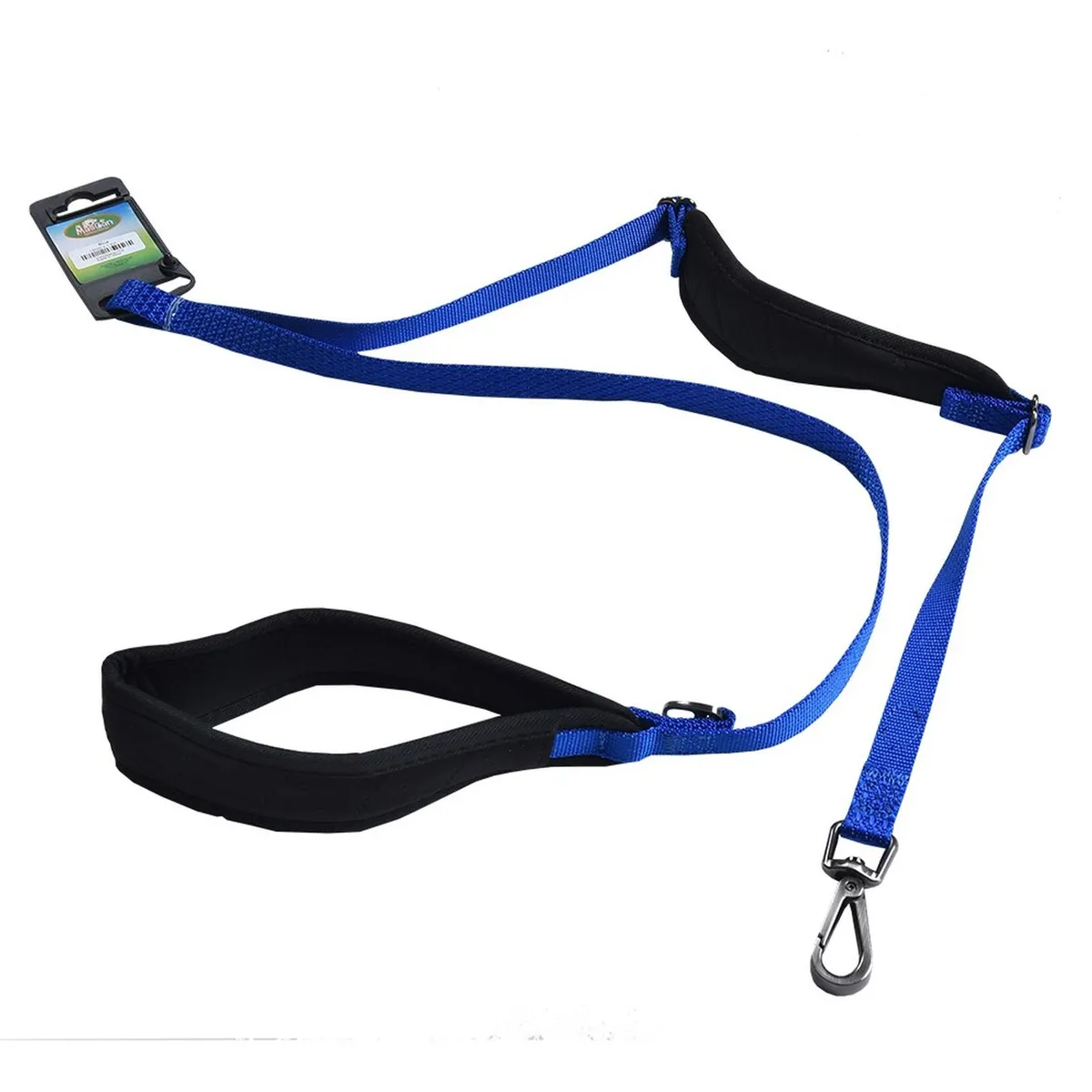 MASCAN - Correa Doble Agarre Perro L Azul Mascan