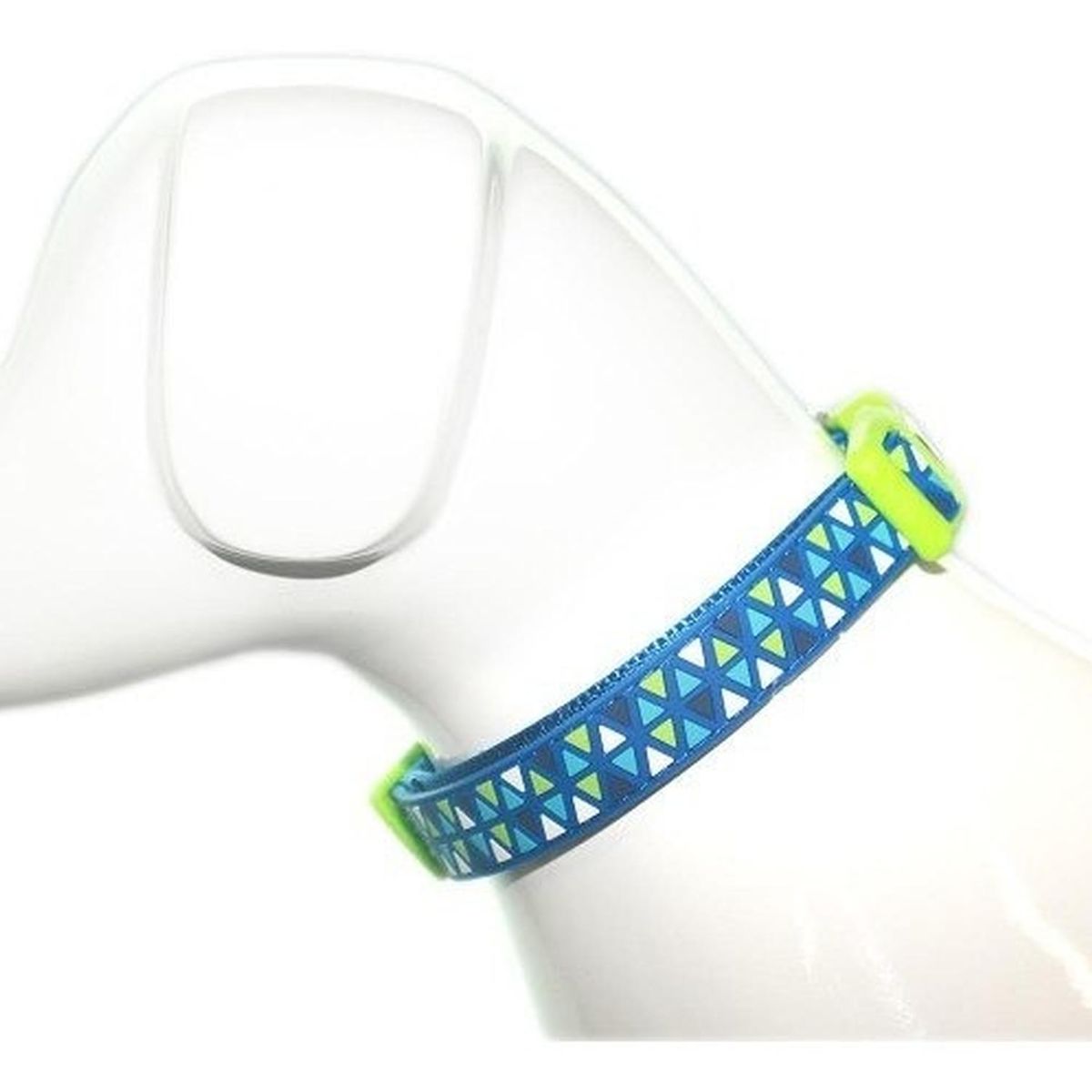 MASCAN - Collar Triángulo Azul Talla M Perro Mascan