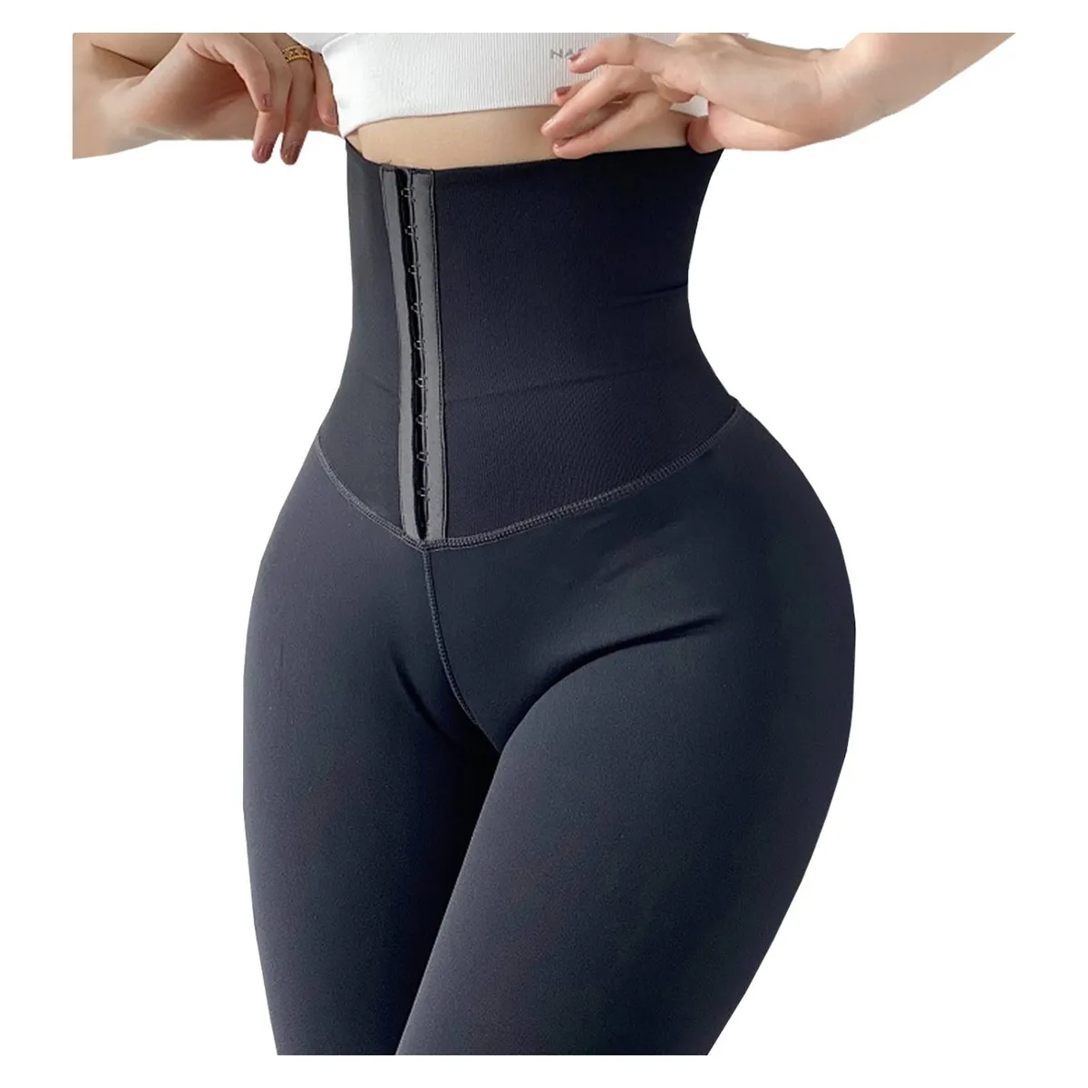 ANDESLAND OUTDOOR APPAREL - Calza Con Faja Reductora Cape Negro Mujer