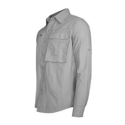 Imagen 2 del producto Camisa Trekking Ripstop Manga Larga UPF50 Fénec Gris Hombre