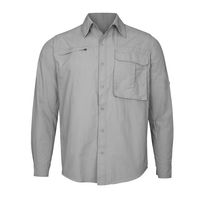 Camisa Trekking Ripstop Manga Larga UPF50 Fénec Gris Hombre