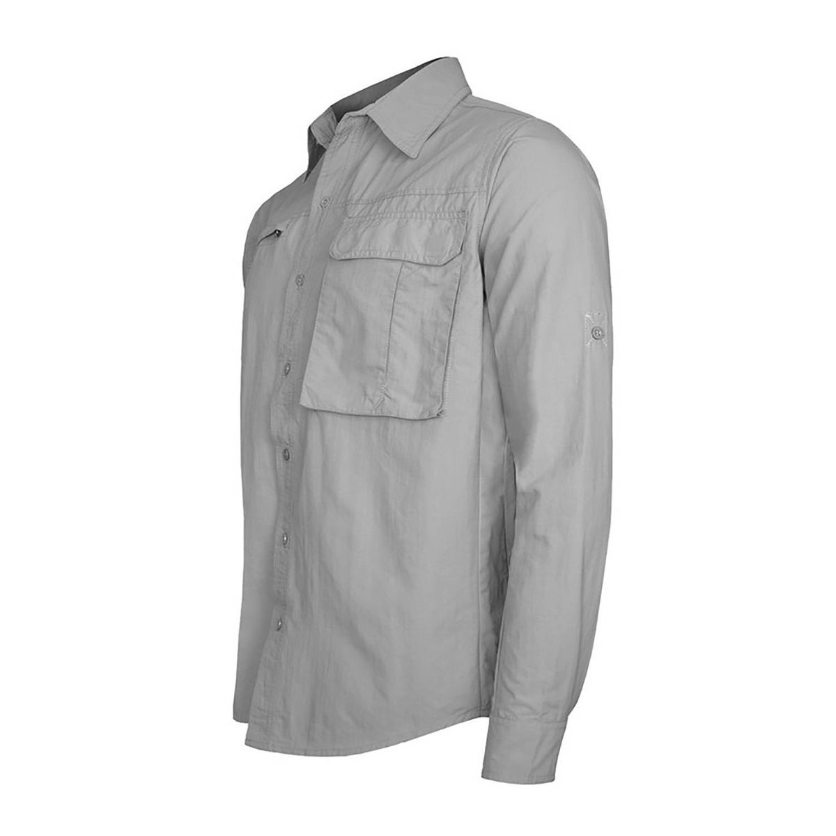 ANDESLAND OUTDOOR APPAREL - Camisa Trekking Ripstop Manga Larga UPF50 Fénec Gris Hombre