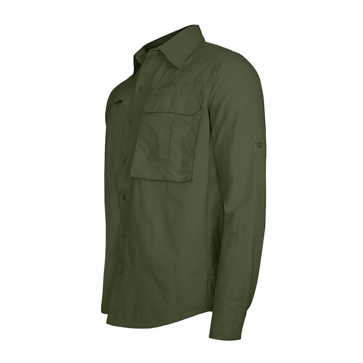 ANDESLAND OUTDOOR APPAREL - Camisa Trekking Ripstop Manga Larga UPF50 Fénec Verde Hombre