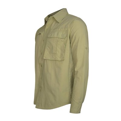 Imagen 2 del producto Camisa Trekking Ripstop Manga Larga UPF50 Fénec Beige Hombre