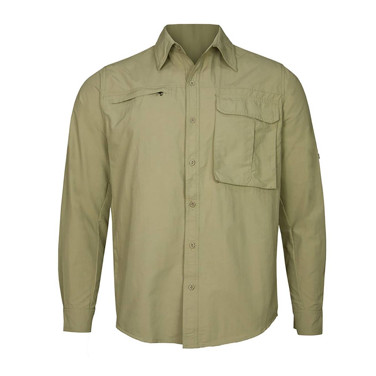 ANDESLAND OUTDOOR APPAREL - Camisa Trekking Ripstop Manga Larga UPF50 Fénec Beige Hombre