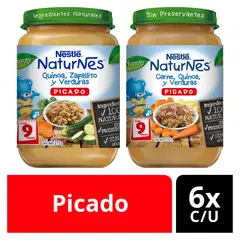 NATURNES - Picado Carne, Quínoa, Zapallito Y Verduras X12 Uds