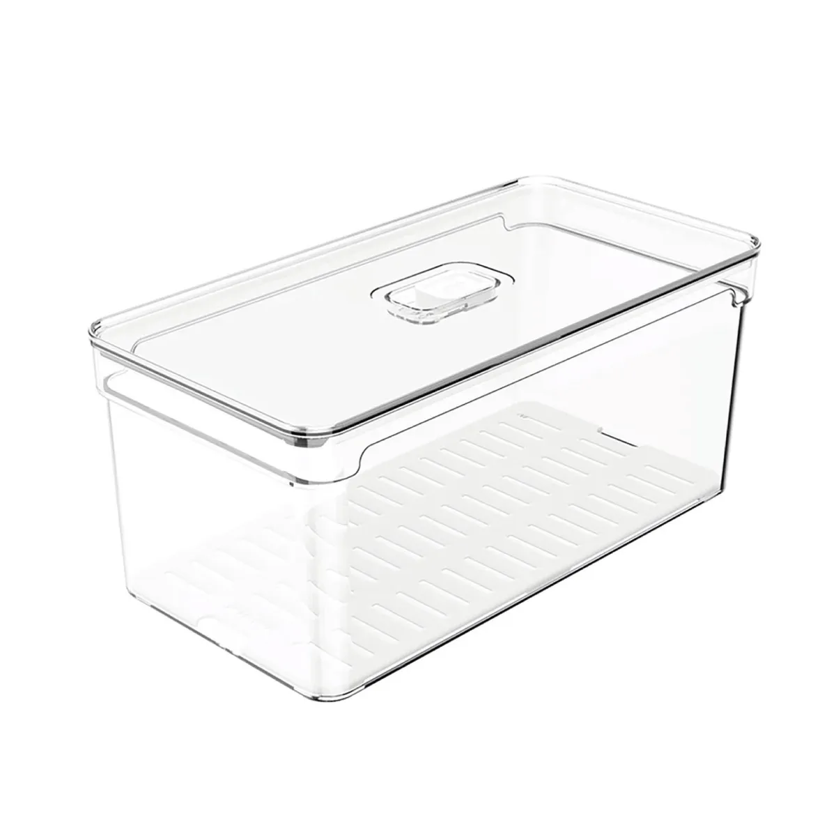 OU - Organizador de Refrigerador Clear Fresh 5 Lt 30 x 15 x13 Cm - Turquesa