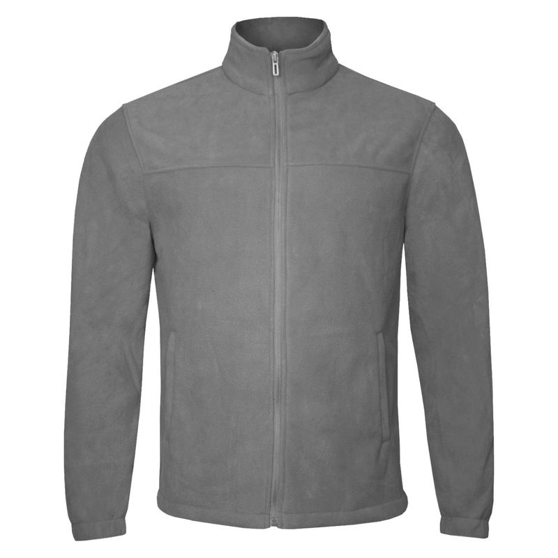 ANDESLAND OUTDOOR APPAREL - Chaqueta Polar Liso Chilla Gris Hombre.-