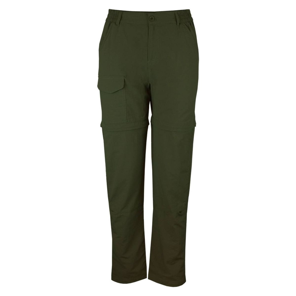 ANDESLAND OUTDOOR APPAREL - Pantalón Trekking Desmontable Ripstop UPF50 Fénec verde Mujer