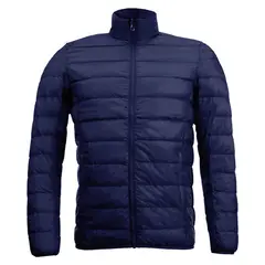 ANDESLAND OUTDOOR APPAREL - Parka Ripstop Clásica de Plumas Azul Oscuro Hombre