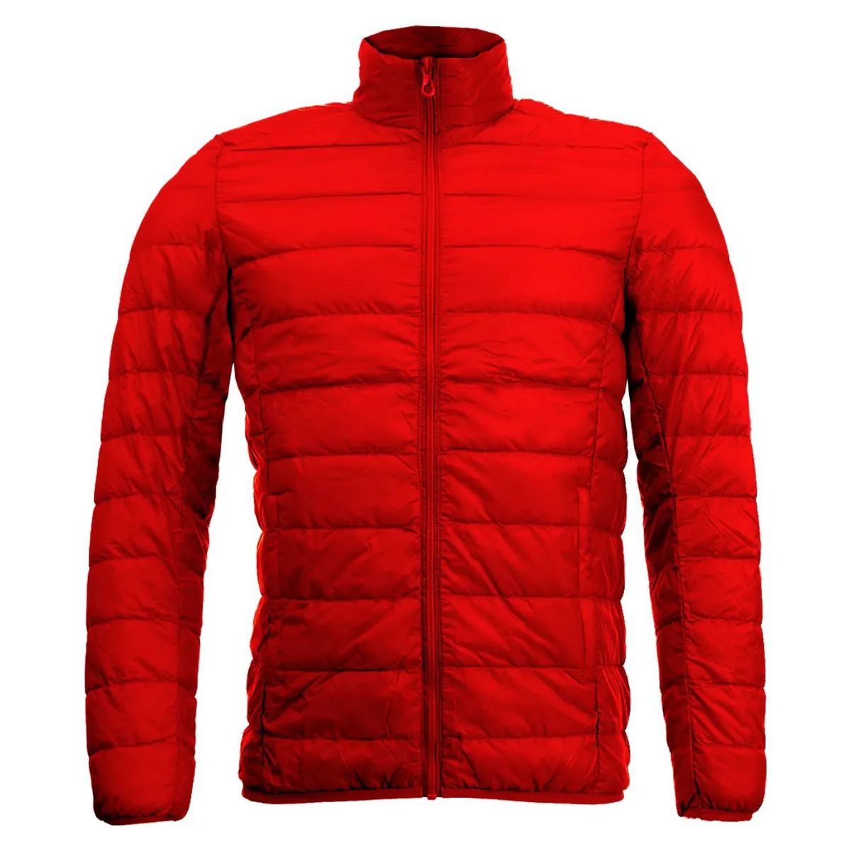ANDESLAND OUTDOOR APPAREL - Parka Pluma Ripstop Cross Rojo Hombre