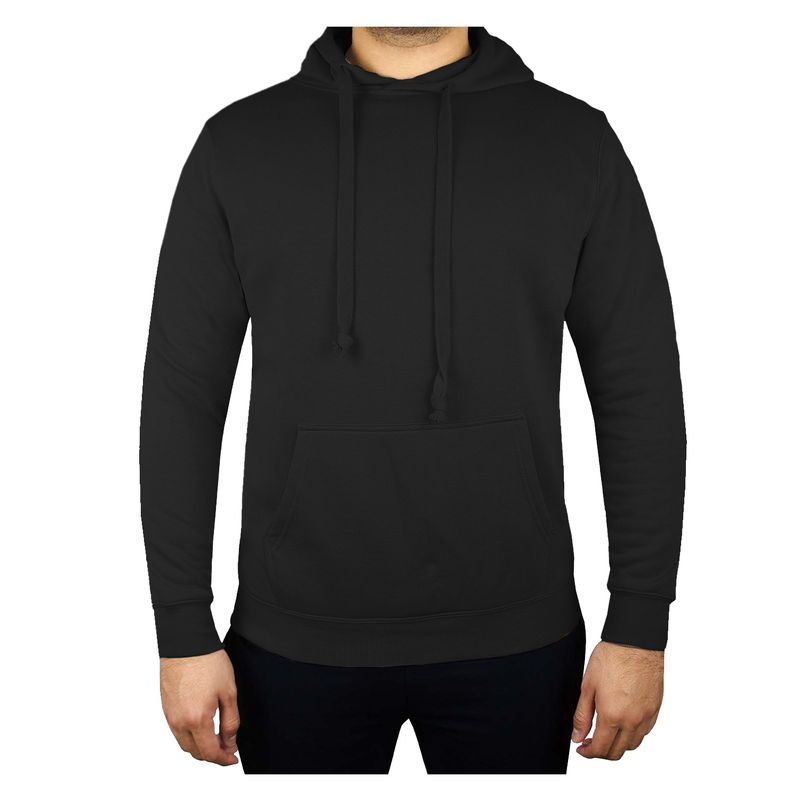 ANDESLAND OUTDOOR APPAREL - Polerón Canguro Vulpes Negro Unisex.-