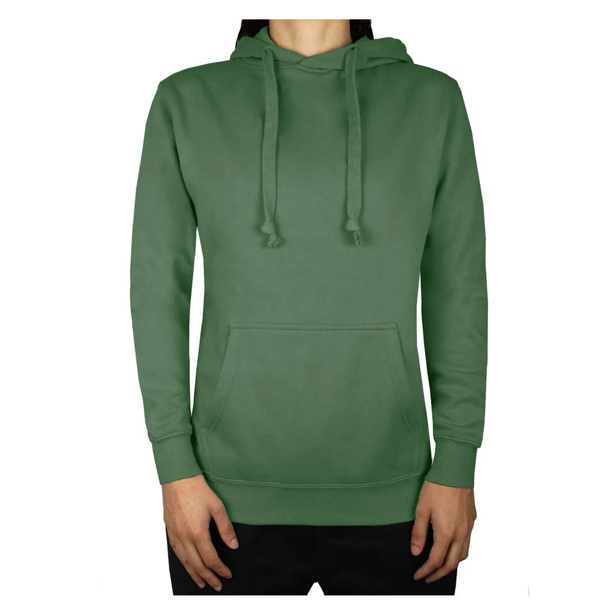 ANDESLAND OUTDOOR APPAREL - Polerón Canguro Vulpes Verde Musgo Unisex.