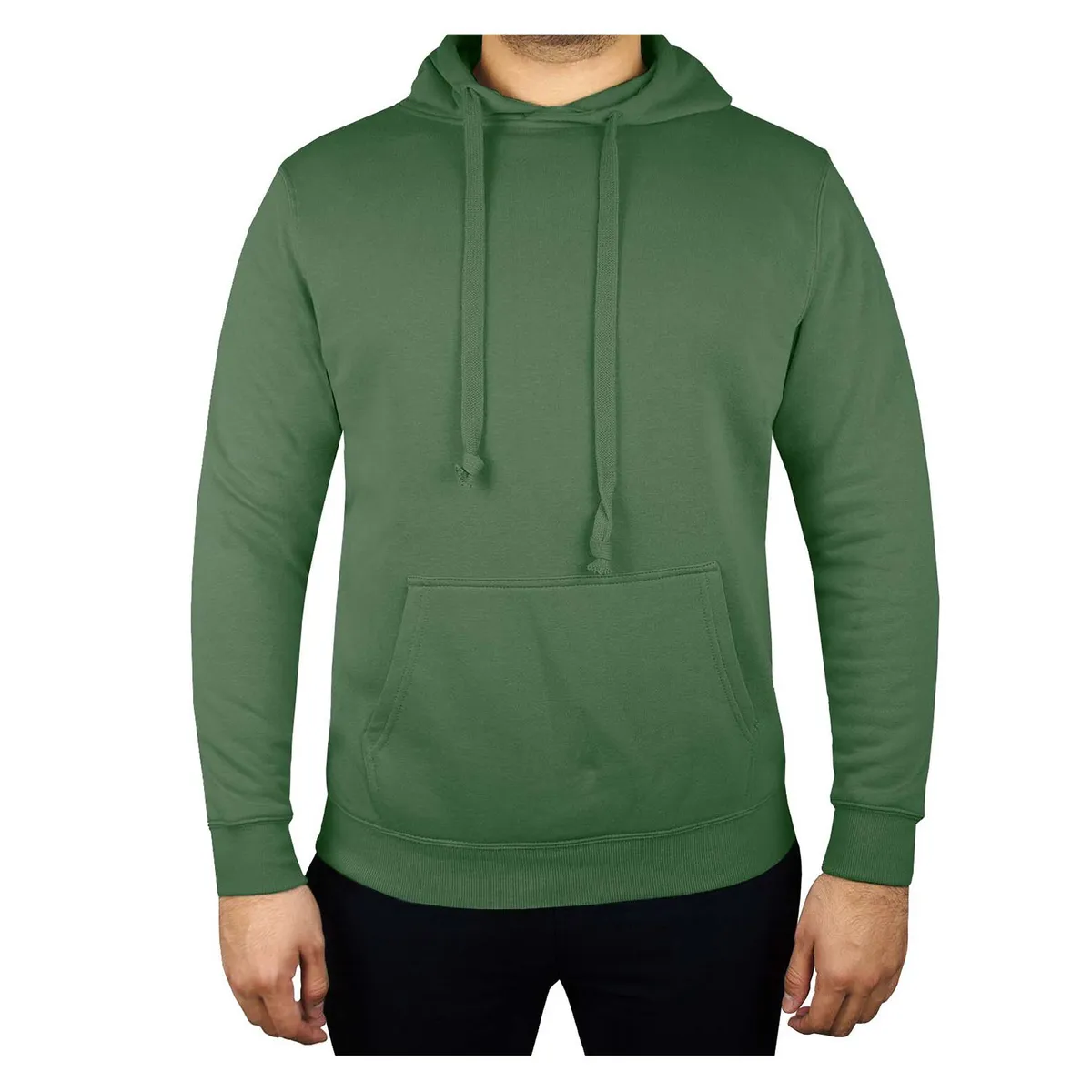 ANDESLAND OUTDOOR APPAREL - Polerón Canguro Vulpes Verde Musgo Unisex.