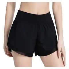 ANDESLAND OUTDOOR APPAREL - Short Calza Ultralight Negro Mujer