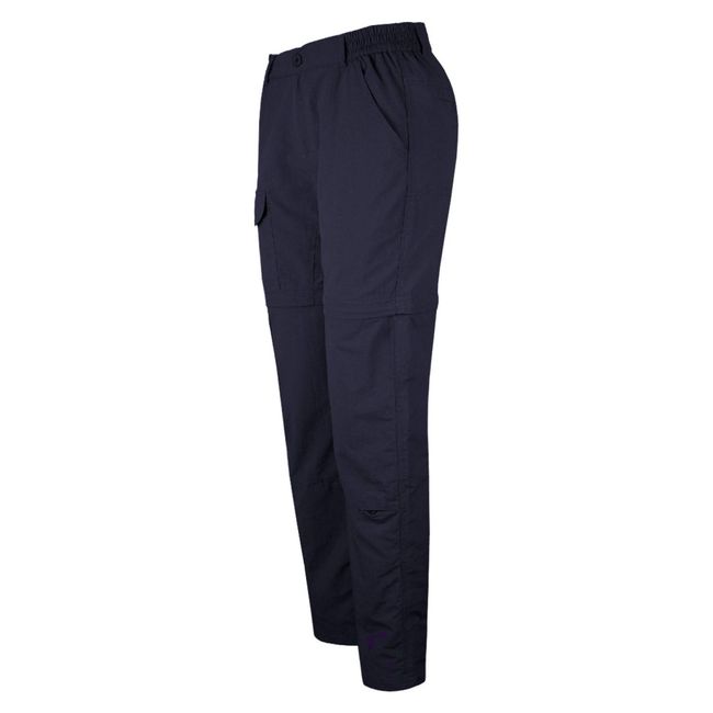 ANDESLAND OUTDOOR APPAREL - Pantalón Trekking Desmontable Ripstop UPF50 Fénec Azul Oscuro Mujer