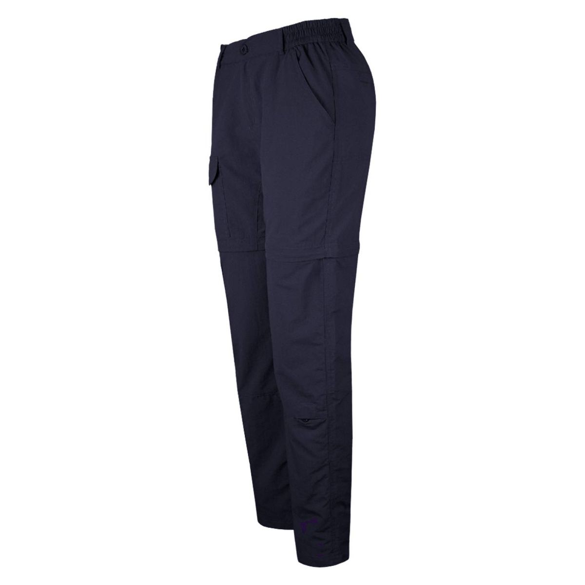 ANDESLAND OUTDOOR APPAREL - Pantalón Trekking Desmontable Ripstop UPF50 Fénec Azul Oscuro Mujer