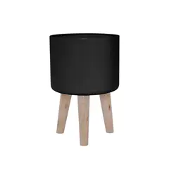 LA SILLERIA - MACETA NORUEGA NEGRA M