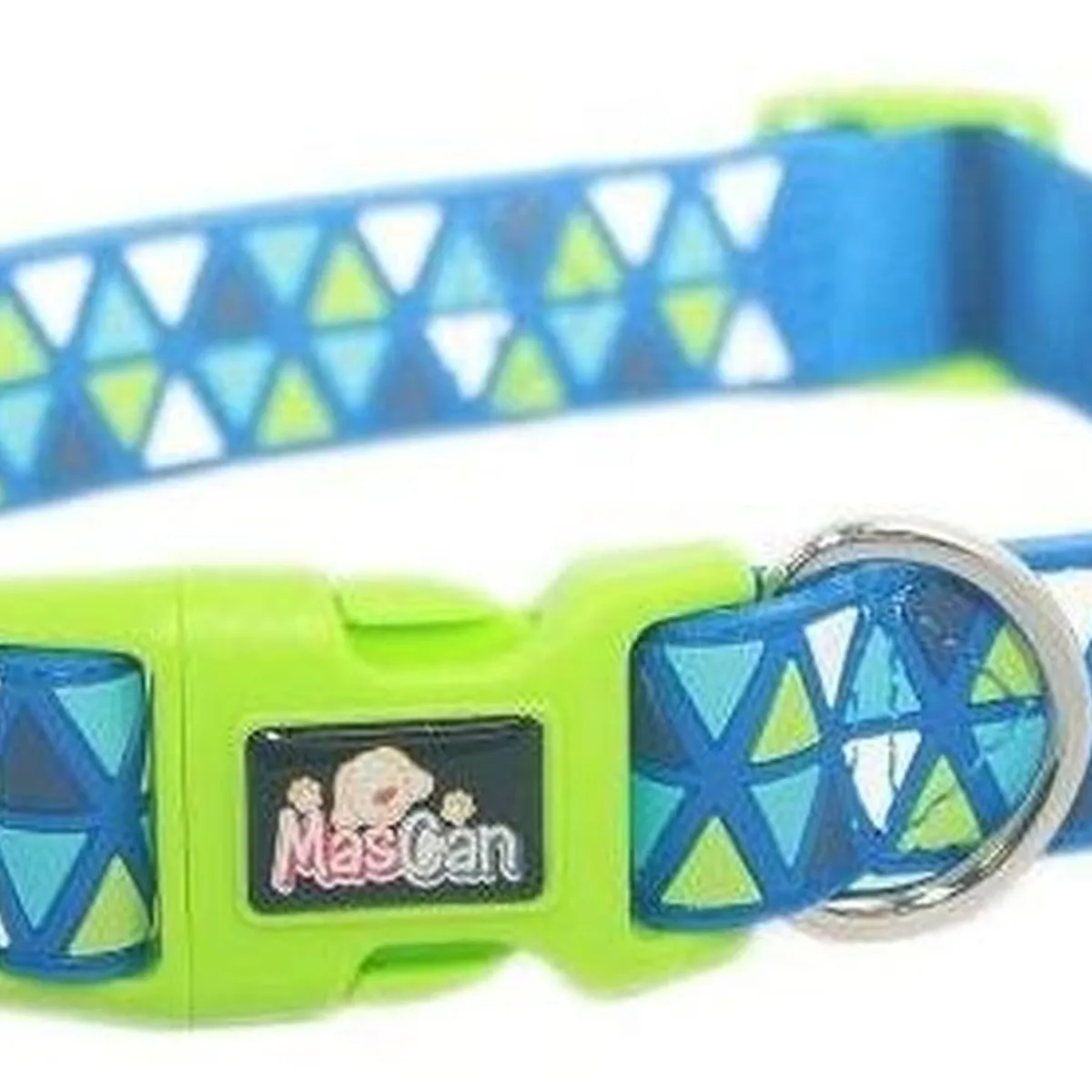 MASCAN - Collar Triángulo Azul Talla S Perro Mascan