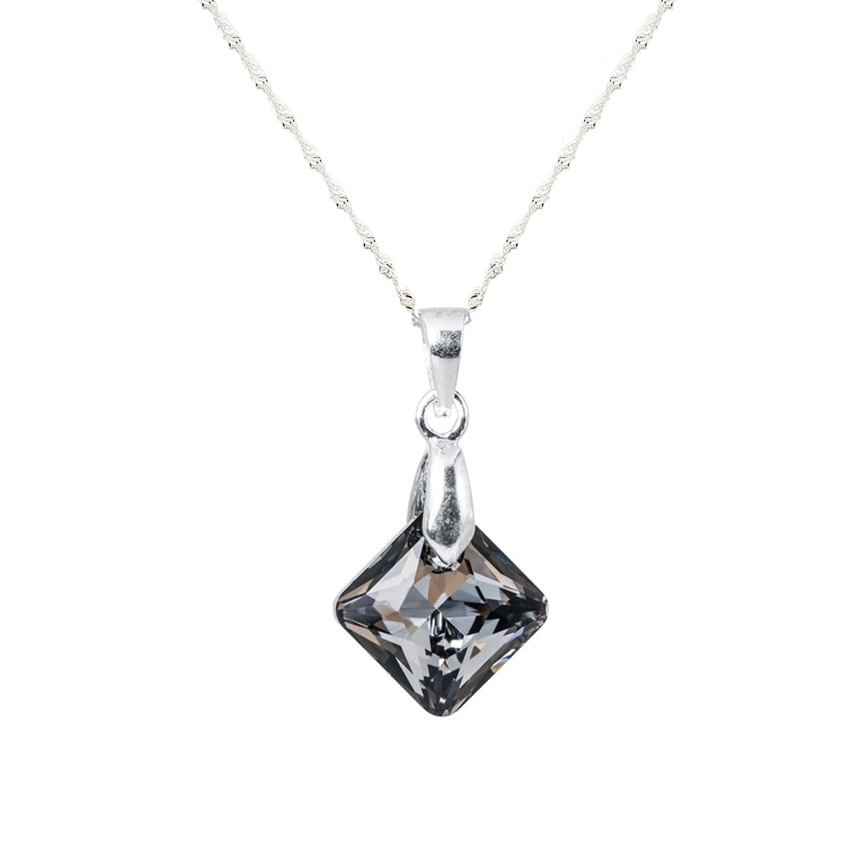 JOYAS MONTERO - Collar Cristina Plata 925 creado con cristales de Swarovski® Silver Night
