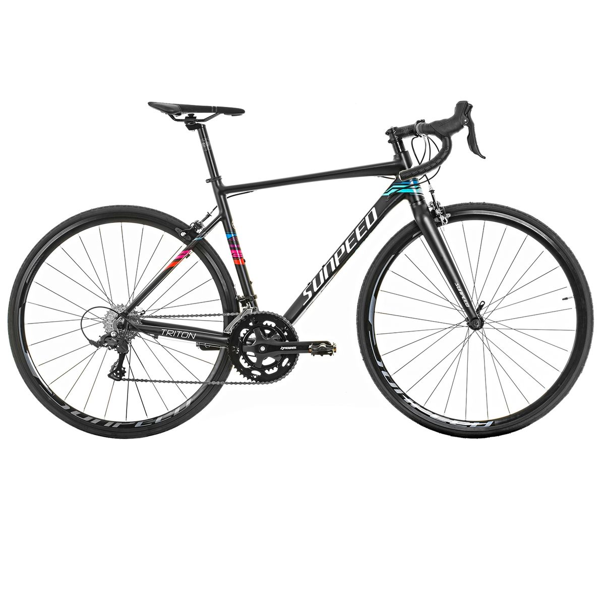 SUNPEED - BICICLETA RUTA SUNPEED TRITON NEGRA TALLA M 50