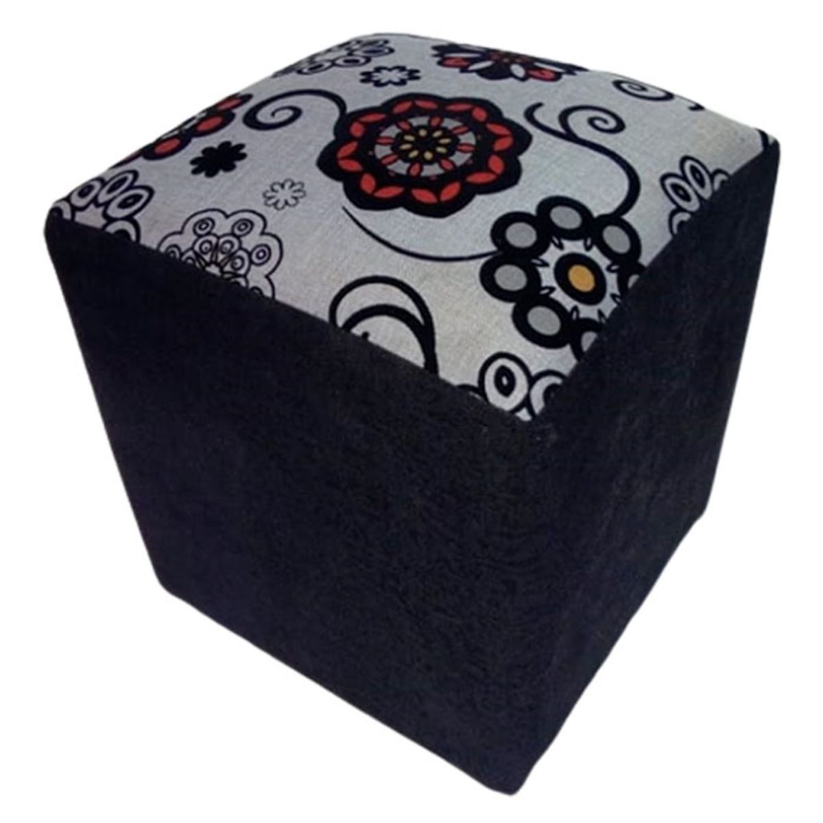MUEBLERIA LATINA - POUF LINO COMPOSE NEGRO