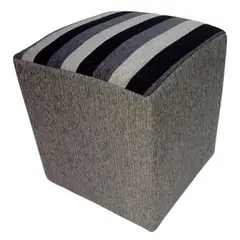 MUEBLERIA LATINA - POUF LINO COMPOSE GRIS