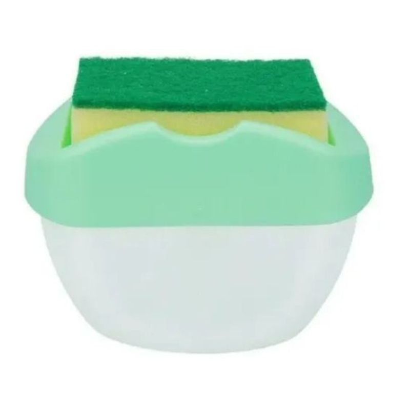 OEM - Dispensador De Jabón Para Loza con Esponja - VERDE