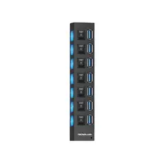 TECNOLAB - Hub 7 Puertos USB 3.0 Multi Cargador Tecnolab.
