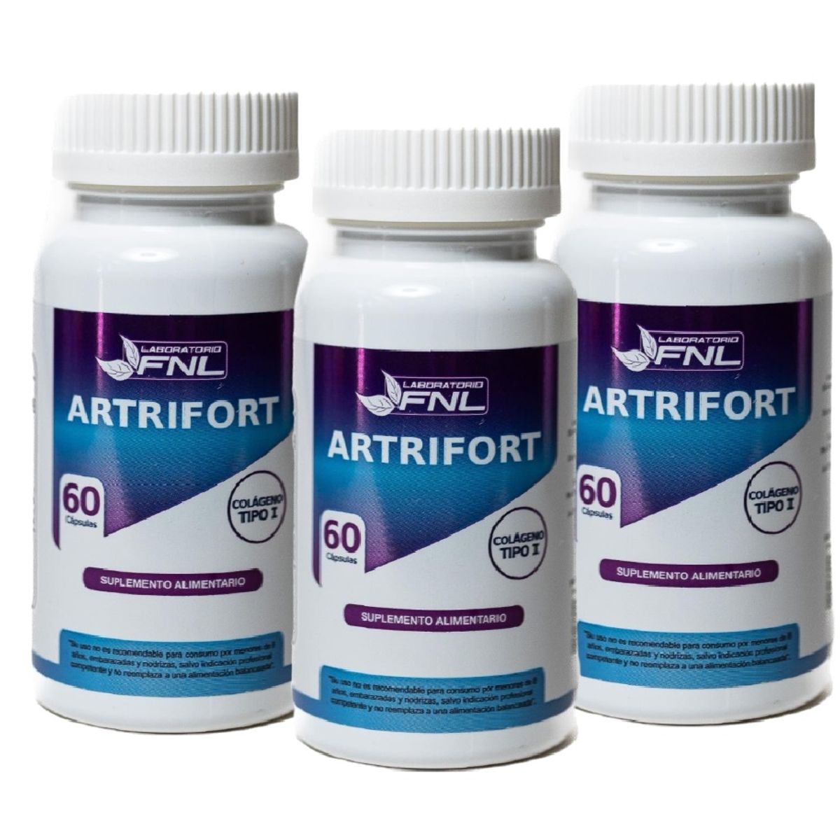 FNL - ARTRIFORT : Magnesio + Colageno + Rosa  Mosqueta + Vit C Fnl 3x60 Caps