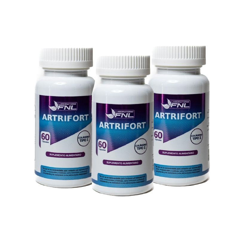 FNL - ARTRIFORT : Magnesio + Colageno + Rosa  Mosqueta + Vit C Fnl 3x60 Caps