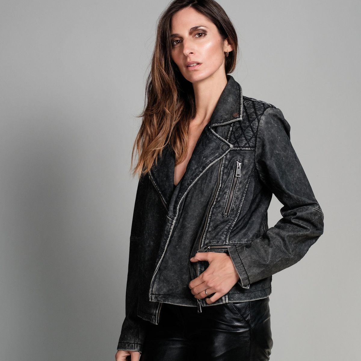 BOR - Chaqueta Biker Cuero