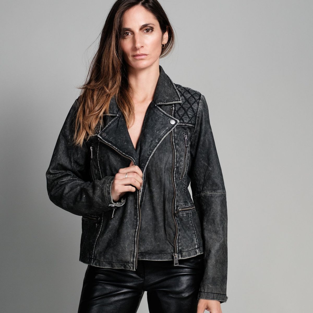 BOR - Chaqueta Biker Cuero