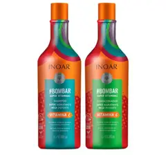 INOAR - KIT DÚO BOMBAR (SHAMPOO + ACONDICIONADOR ) – 1 LITRO