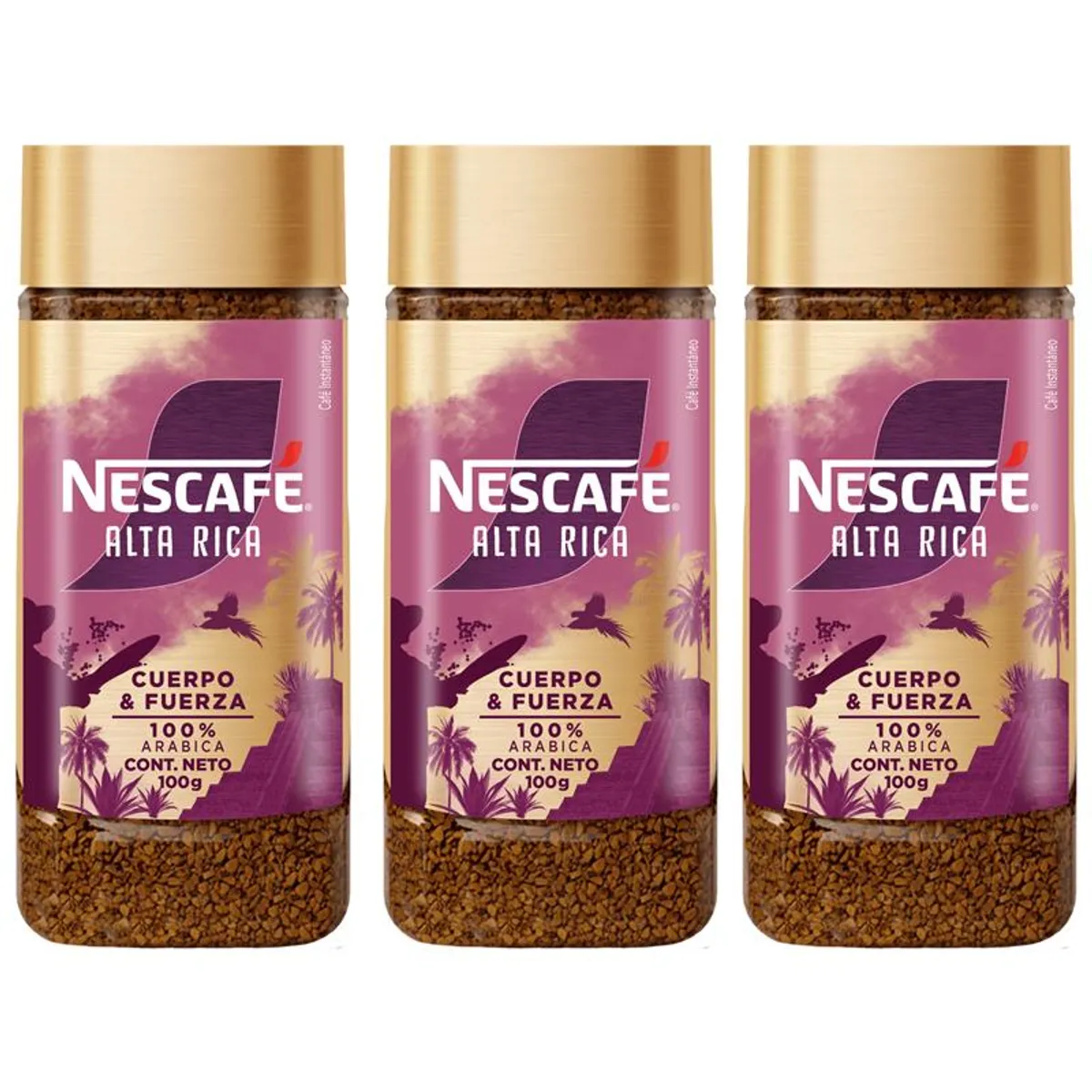 NESCAFE - Café Nescafé® Fina Selección Alta Rica Frasco 100g Pack X3