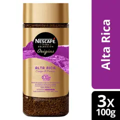 NESCAFE - Café Nescafé® Fina Selección Alta Rica Frasco 100g Pack X3