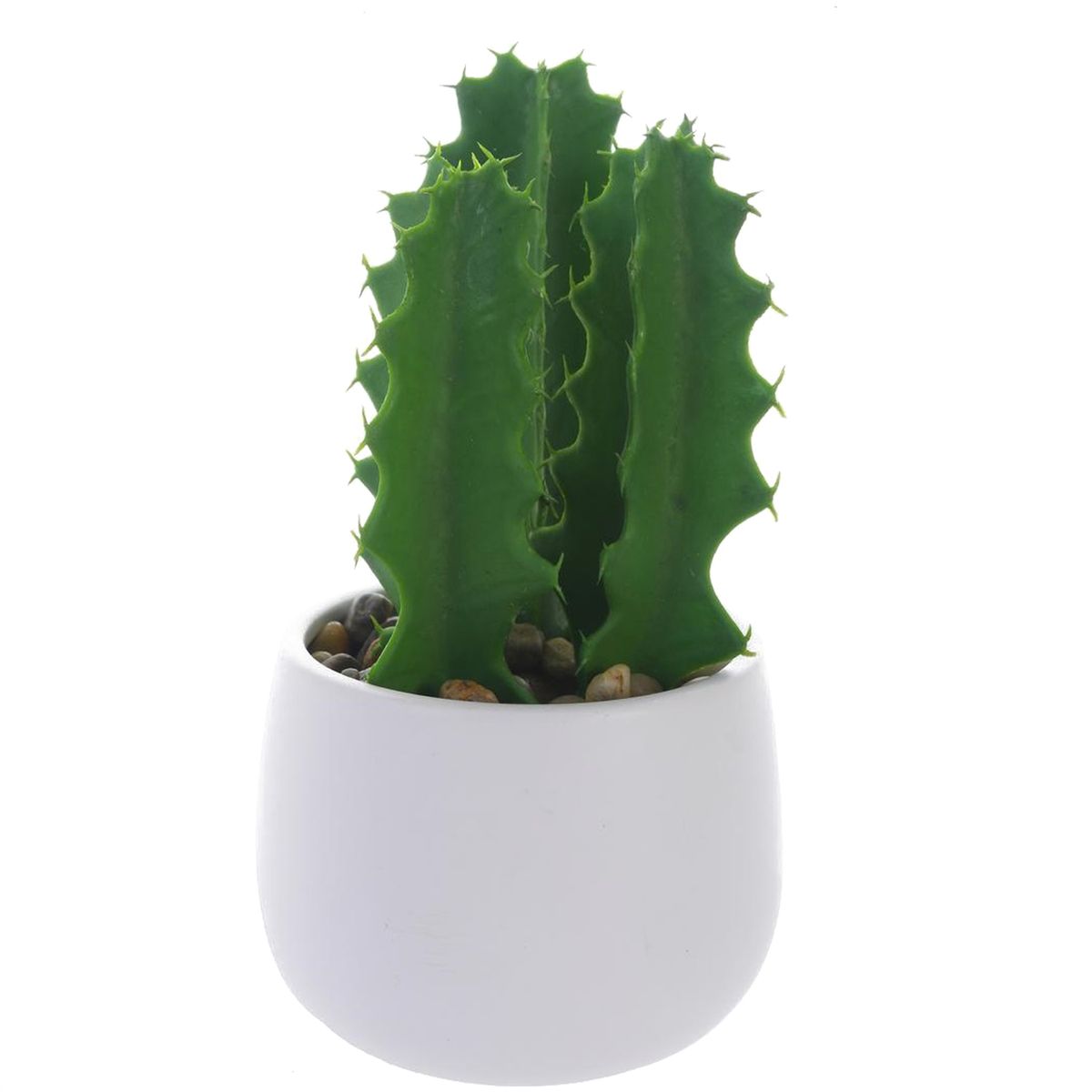 MALLORCA - Planta Decor Cactus Suculento 25 Cms Maceta Blanca