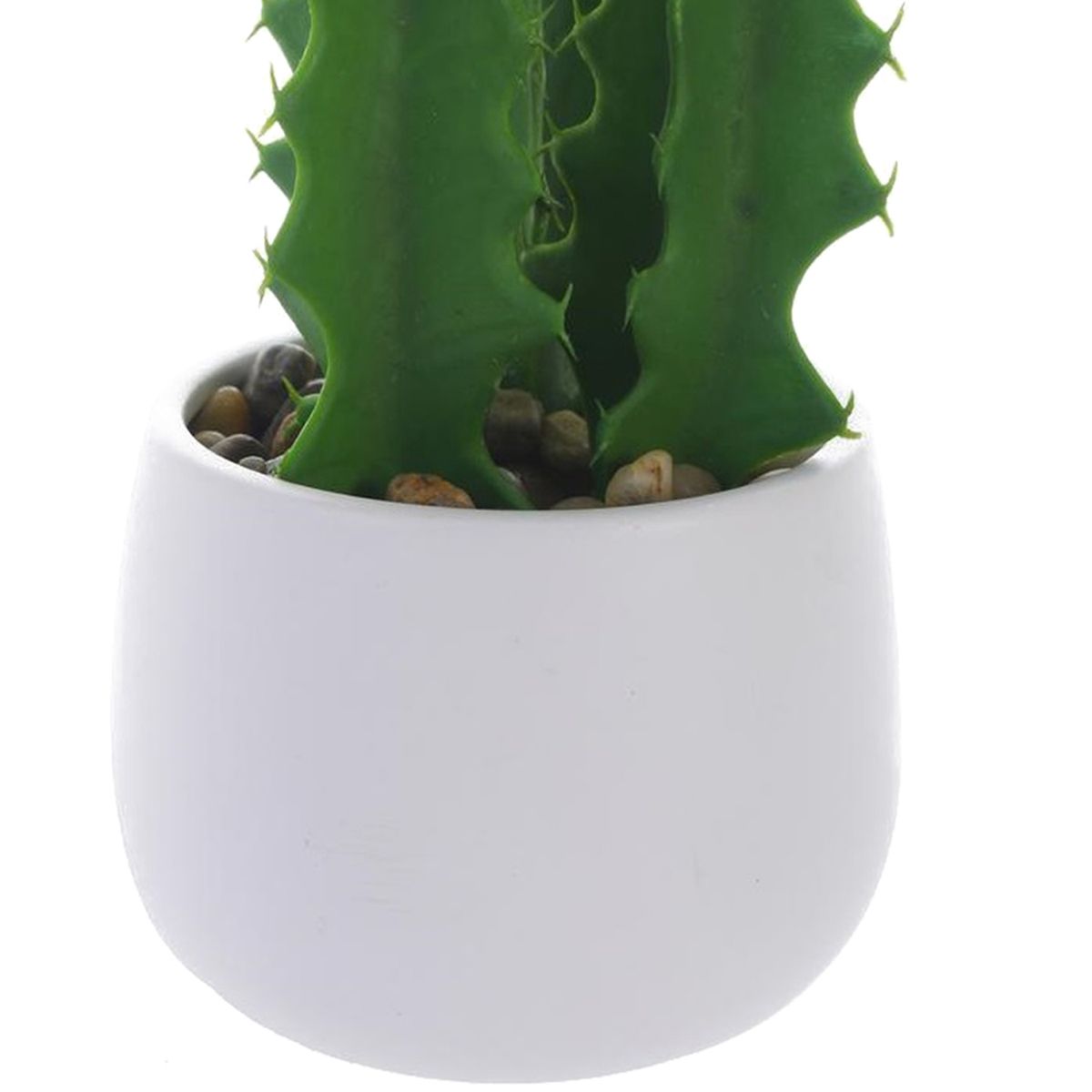 MALLORCA - Planta Decor Cactus Suculento 25 Cms Maceta Blanca