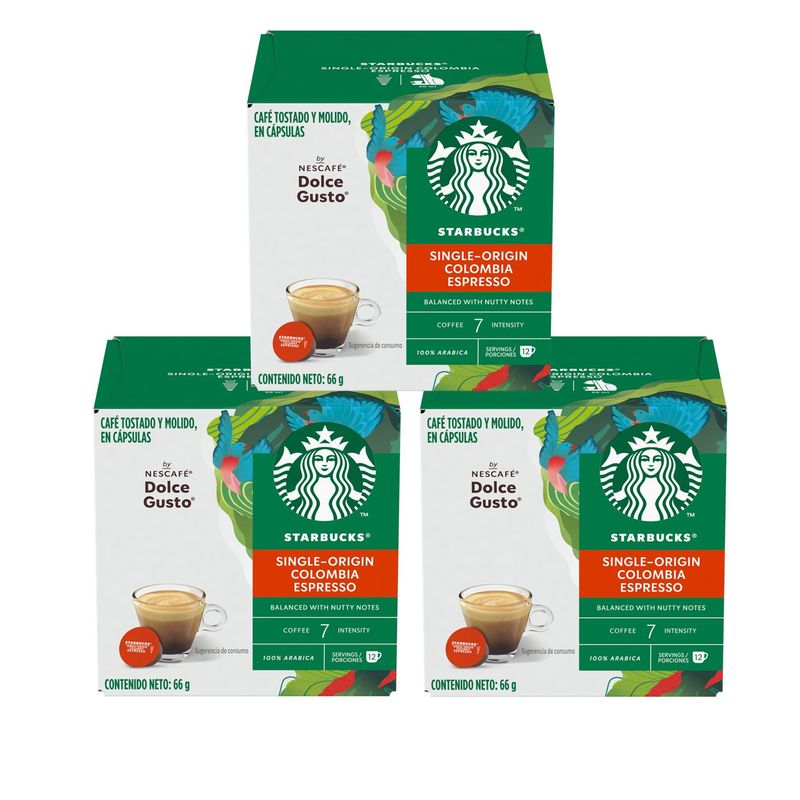 STARBUCKS - Cápsulas De Café Starbucks Espresso Colombia X3 Cajas