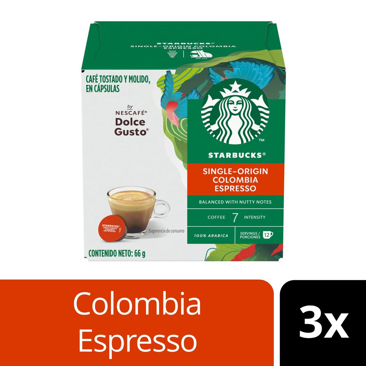 STARBUCKS - Cápsulas De Café Starbucks Espresso Colombia X3 Cajas