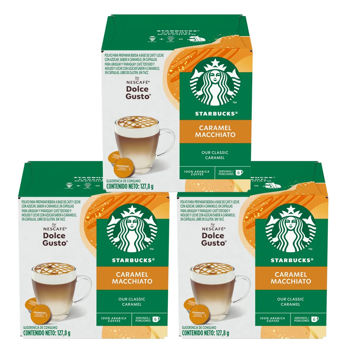 STARBUCKS - Cápsulas De Café Starbucks Caramel Macchiato X3 Cajas