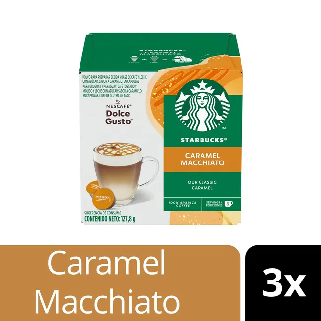 STARBUCKS - Cápsulas De Café Starbucks Caramel Macchiato X3 Cajas