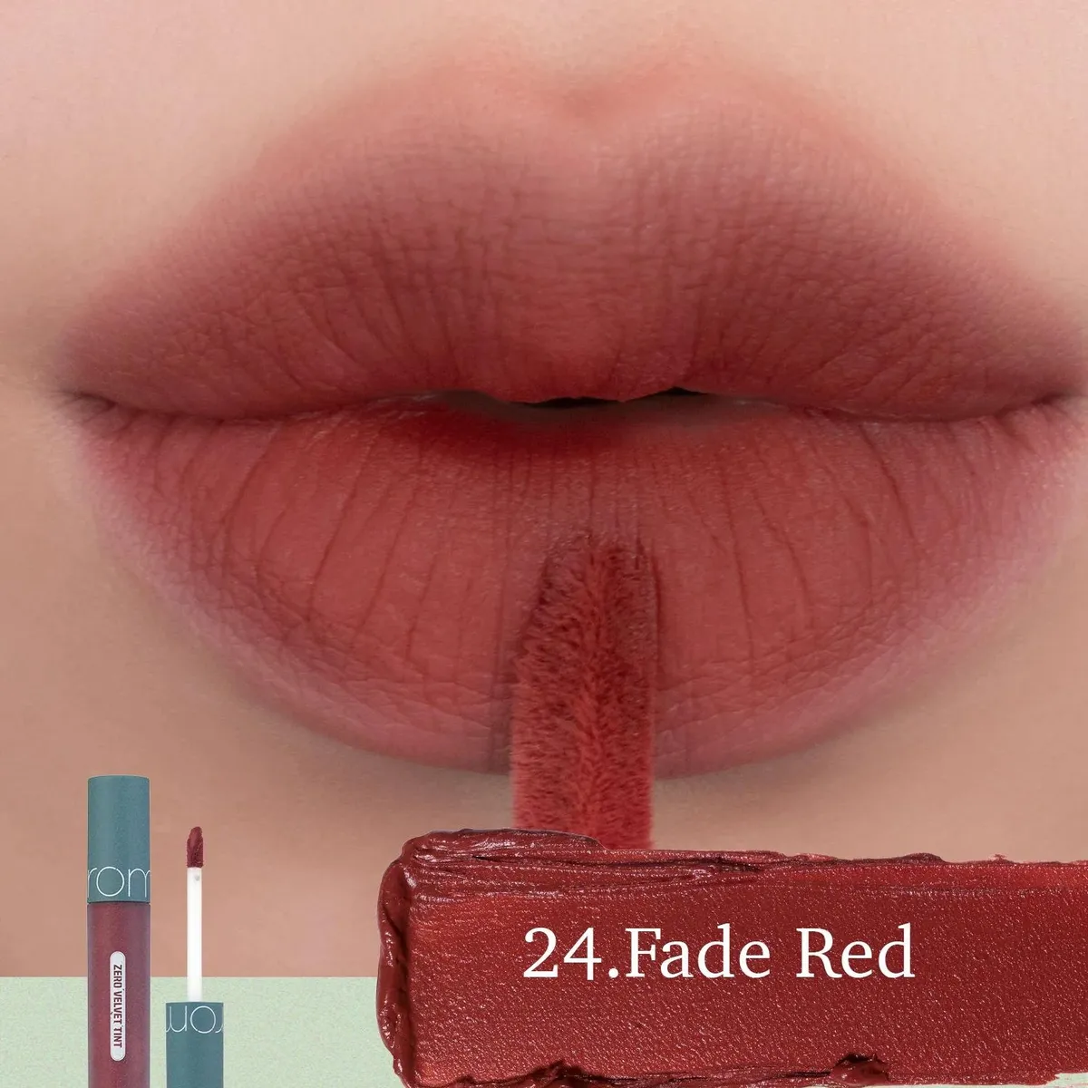 ROMAND - Tinte Labial Zero Velvet Tint Fade Red 24 Romand