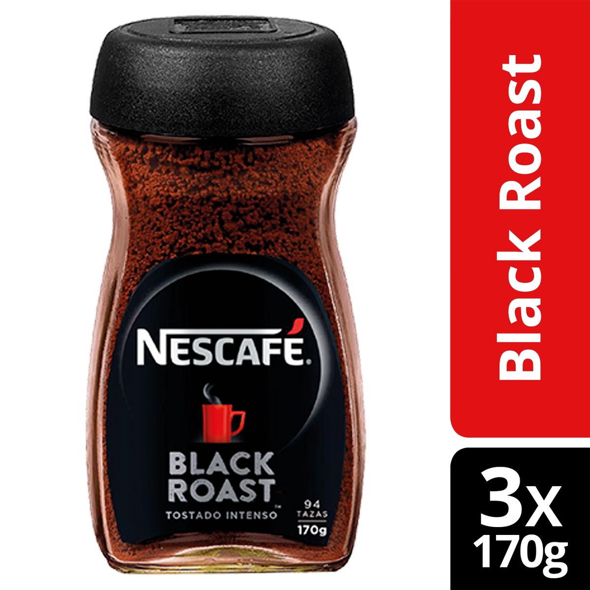 NESCAFE - Café Nescafé® Black Roast 170g X3 Frascos