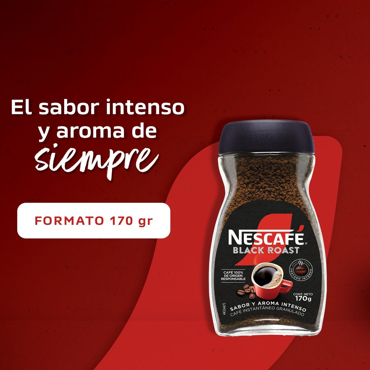 NESCAFE - Café Nescafé® Black Roast 170g X3 Frascos