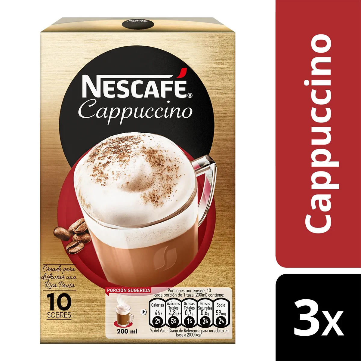 NESTLE - Café Nescafé® Mixes Capuccino 10 Sobres De 14g