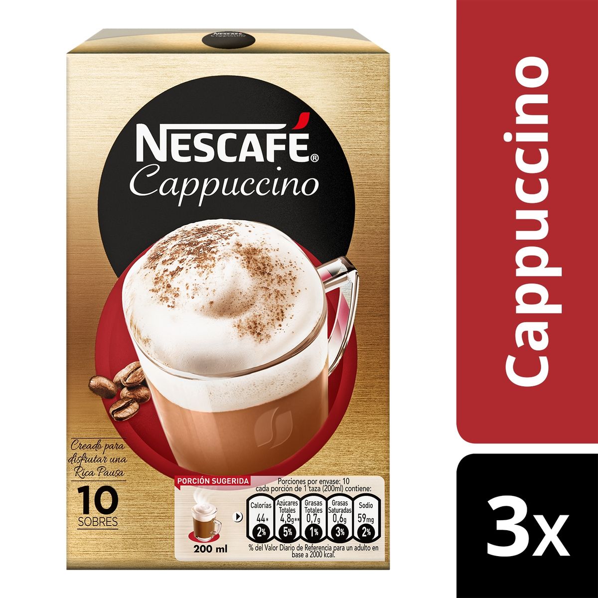 NESTLE - Café Nescafé® Mixes Capuccino 10 Sobres De 14g
