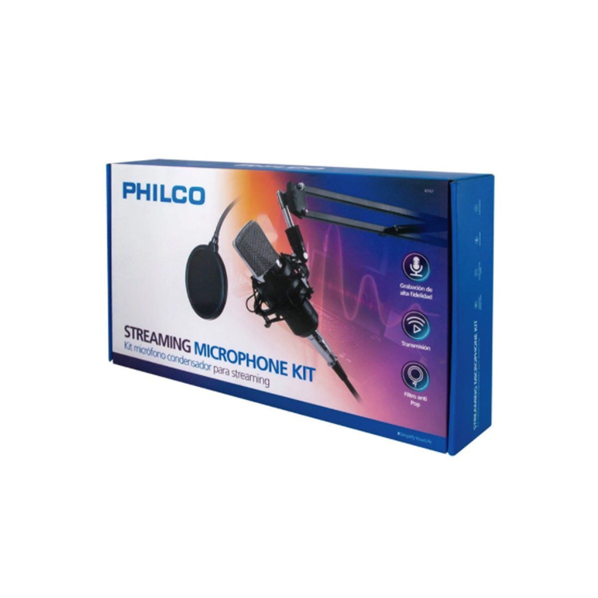 PHILCO - Kit Microfono Condensador De Streaming Pro Philco Kit67