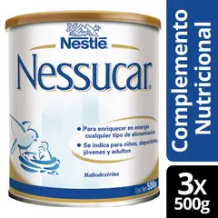 NESTLE - Leche De Fórmula En Polvo Nestlé Nessucar En Lata De 3 De 500g A Partir De Los 9 Meses