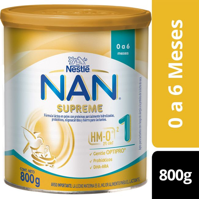 NAN - Leche Nan 1 Supreme 800g Tarro Formula Infantil